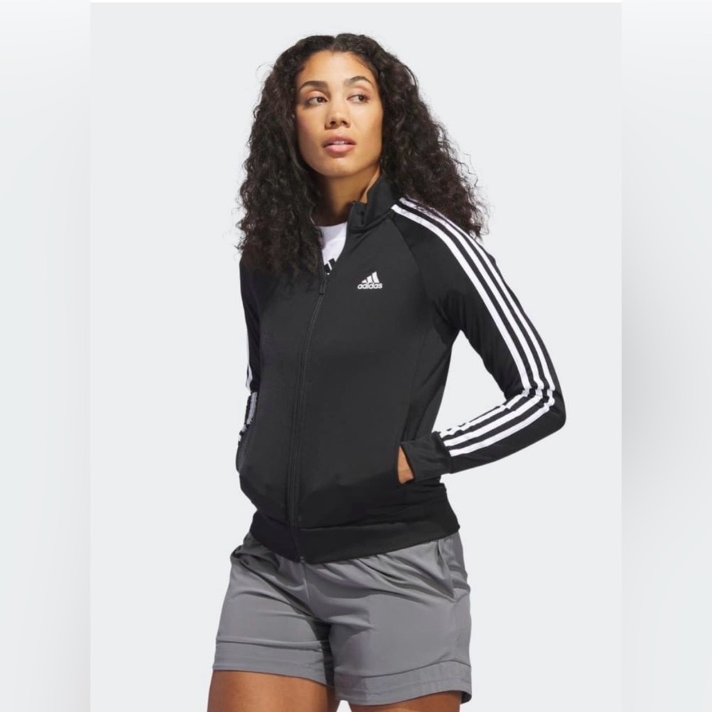 Adidas Primegreen Essentials Warmup Slim 3 Stripes Track Jacket